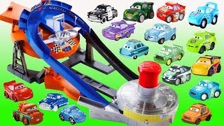 Micro Drifters Cars 2 Track Transforming Raceway Disney Cars Microdrifters Fast Flip Speedway [upl. by Aiclid]