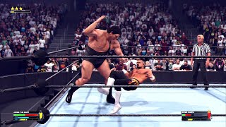 WWE 2K24  ANDRE THE GIANT vs ANGEL GARZA  Gameplay PC HD 1080p 60FPS [upl. by Rosabella]