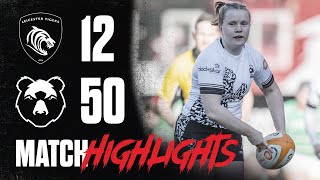 BEARS STORM TO VICTORY AT WELFORD ROAD  Highlights Leicester Tigers Women vs Bristol Bears Women [upl. by Bilski]