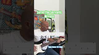 Serve The Servants Nirvana Guitar Lesson  Tutorial Nirvana kurtcobain guitar lesson [upl. by Strauss]