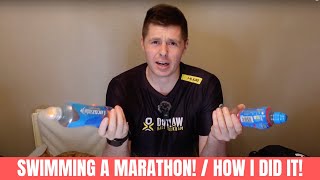 I Swam A Marathon  Pacing amp Nutrition Strategy [upl. by Luedtke]