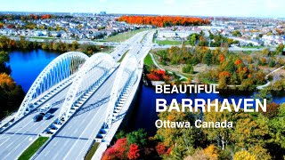 Beautiful Barrhaven from the sky Ottawa ON Canada [upl. by Ardnuyek]