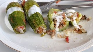 Zapallitos Calabacines Rellenos  The Frugal Chef [upl. by Carew]