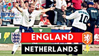 England vs Netherlands 41 All Goals amp Highlights  1996 UEFA EURO [upl. by Nellir53]