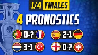 EURO 2024 🏆 Mes 4 SCORES EXACTS Pronostics 14 de finales [upl. by Neenwahs]