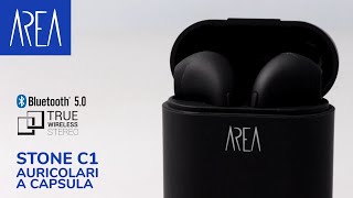 AREA Stone C1 Nero Auricolari True Wireless [upl. by Niveb]