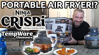 Ninja Crispi Unboxing amp Demo  PORTABLE AIR FRYER REVIEW [upl. by Ellerahc]