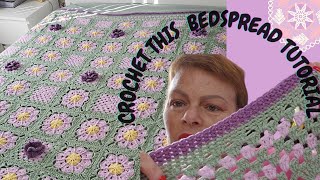 Crochet Your Own Gorgeous Vintage Granny Square Bedspread Its Easy—You Got This [upl. by Alliuqaj]