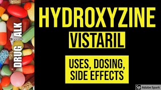 Hydroxyzine Vistaril  Uses Dosing Side Effects [upl. by Nicolai]