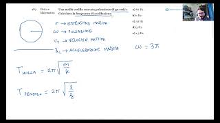 🔭 Luglio 2024  Fisica e matematica n° 489  Una molla oscilla con una pulsazione di 3π rads Calc… [upl. by Herzog]