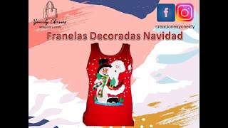 Franelas Decoradas para Navidad 44 [upl. by Nalyd875]