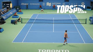 Top Spin 2K25  Roger Federer Vs Andy Murray  HYPER TIE BREAK  Toronto Masters PS5 [upl. by Clarkson307]