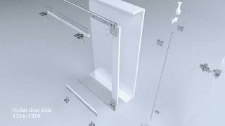 DZ1316 DZ1319 포켓도어 포켓슬라이딩 Pocket Sliding Door 애큐라이드 ACCURIDE [upl. by Carney246]