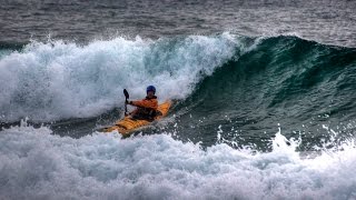 WAVE RIDER KaYaK SuRf Costa Brava 151212 [upl. by Ynaffyt]