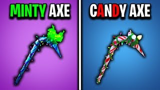 Minty Pickaxe vs Candy Axe Comparison [upl. by Eirek]