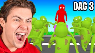 1 vs 100 Zombies In Gang Beasts [upl. by Baily]