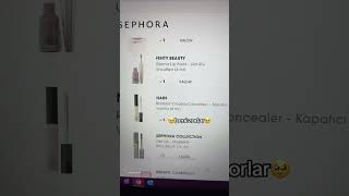 aslında beni değil kredi kartımı zorlar 😁 makyajmh sephora makyaj alışveriş reklam değildir [upl. by Daraj740]