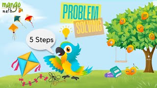 5 Steps Problem Solving Math Lesson [upl. by Imeaj948]