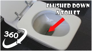 360 Video  Flushed Down A Toilet Version 6  VR 4K [upl. by Alemrac]