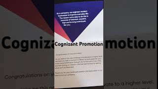 Cognizant Promotion Appreciation  Associate to Senior Associate  CTS [upl. by Seed]