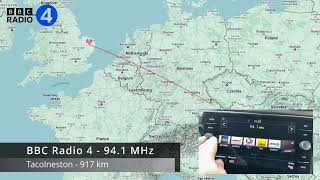 Tropo BBC Radio 1 amp 4 United Kingdom  993 MHz amp 941 MHz  received in Lower Bavaria Germany [upl. by Jacey]