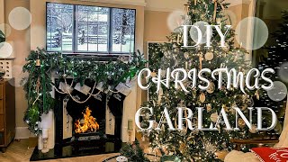 DIY MANTEL GARLAND USING AN OLD CHRISTMAS TREE [upl. by Olivann861]