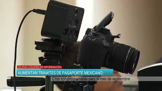 Aumentan trámites de pasaporte mexicano [upl. by Ralleigh]