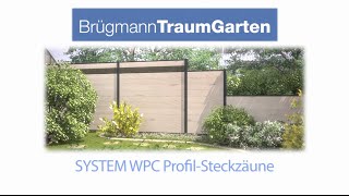 TraumGarten Aufbauvideo Zaunaufbau SYSTEM WPC [upl. by Ynnig752]