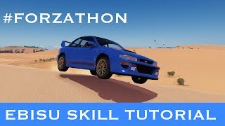 EBISU SKILL TUTORIAL IN FORZA HORIZON 3 FORZATHON [upl. by Poucher]