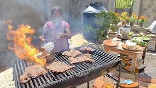 CARNE ASADA CON CARBON DE MEZQUITE El Secreto De La Carne Asada Que Le Da Un Sabor Unico [upl. by Ajnek877]