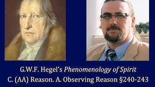 Half Hour Hegel Phenomenology of Spirit Reason Observing Reason sec 240243 [upl. by Ayala296]