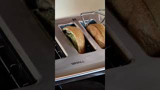 Toaster oven easily bake bagels with crispy outside and soft inside🍞🍞🥰whall food [upl. by Lakim]