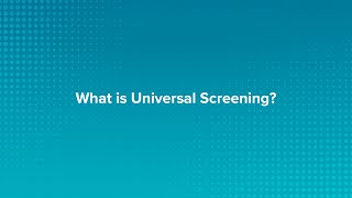 The Basics of Universal Screening [upl. by Nylodam]