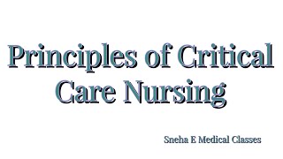 Principles of Critical Care Nursing  Hindi [upl. by Mauralia]