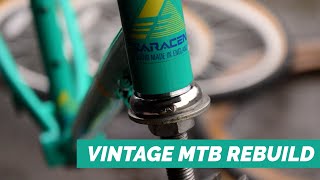 Vintage Mountain Bike Rebuild  1988 Saracen Trekker XT  Minty Fresh [upl. by Ileek]