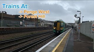 Trains at Penge West and Forest Hill [upl. by Hadlee]