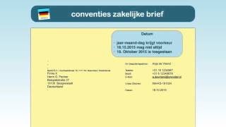 Duits schrijven 5 de zakelijke brief [upl. by Ahseid]