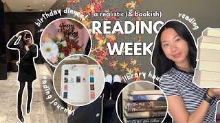 reading vlog  a realistic amp bookish reading week 🍂📙 [upl. by Acilef]