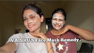 Rice face mask  Easy amp Quick remedy for acne amp dull skin  Instant glow  must try  youtube [upl. by Palmore]