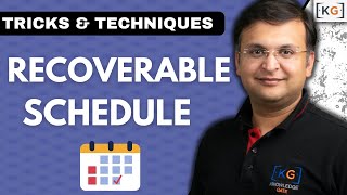 817 Recoverable Schedule in DBMS [upl. by Ettevroc]