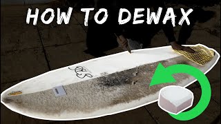 How To Remove Surfboard Wax From A Surfboard [upl. by Nipahc]