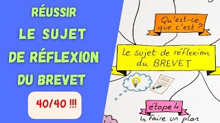 LE SUJET de RÉFLEXION du BREVET de FRANÇAIS 2024 [upl. by Emlynn]