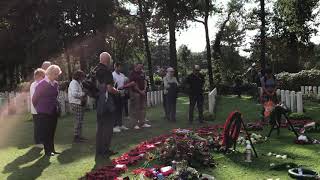 Laying a Wreath at Oosterbeek War Cemetery Operation Market Garden [upl. by Nessej]