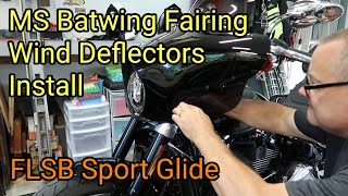 How To Easily Install Batwing Fairing Wind Deflectors [upl. by Gasser607]