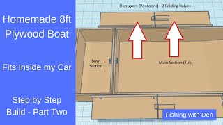 Homemade 8ft Plywood Boat that Fits Inside My Car – Step by Step Build – Part Two [upl. by Ttennaej]