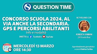 Concorso scuola 2024 al via anche la secondaria GPS e percorsi abilitanti info e modalità [upl. by Adnomal]