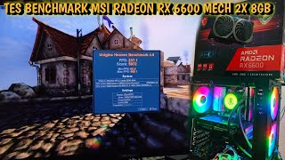 Test unigine heaven benchmark msi radeon rx 6600 mech 8gb [upl. by Zehc953]