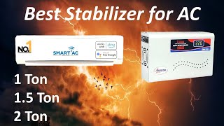 Best Stabilizer for AC ⚡1 ton  15 ton  2 Ton  inverter split ac  low and high voltage  boostup [upl. by Knighton572]