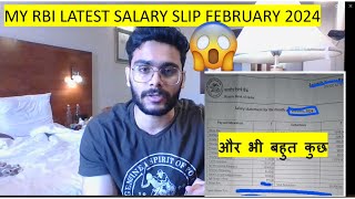 My RBI Latest Salary Slip February 2024 II My Reserve Bank Of India Latest salary slip of Feb 2024 [upl. by Dobson]