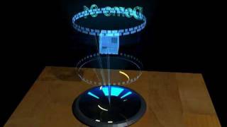 3D rendered Holographic Projector [upl. by Fillander]